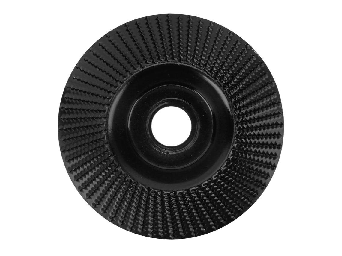 Disco de desbaste e conformação de carboneto de tungstênio resistente ao desgaste, 125 mm, para trabalhos em madeira (preto)