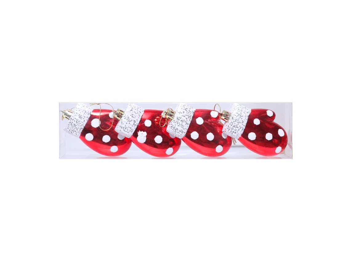 Adornos navideños, colgantes pequeños, regalos de Navidad, doce diseños Yunzii (4 piezas por paquete)