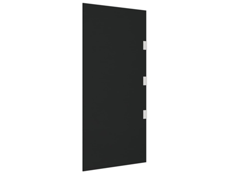 vidaXL Panel lateral dosel de puerta vidrio templado negro 50x100 cm