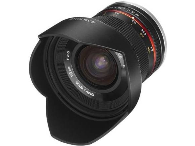 Objetivo SAMYANG 12mm F2.0 Ncs Cs Fuji X (Negro - Encaje: Fujifilm X Mount - Apertura: f/2 - f/22)