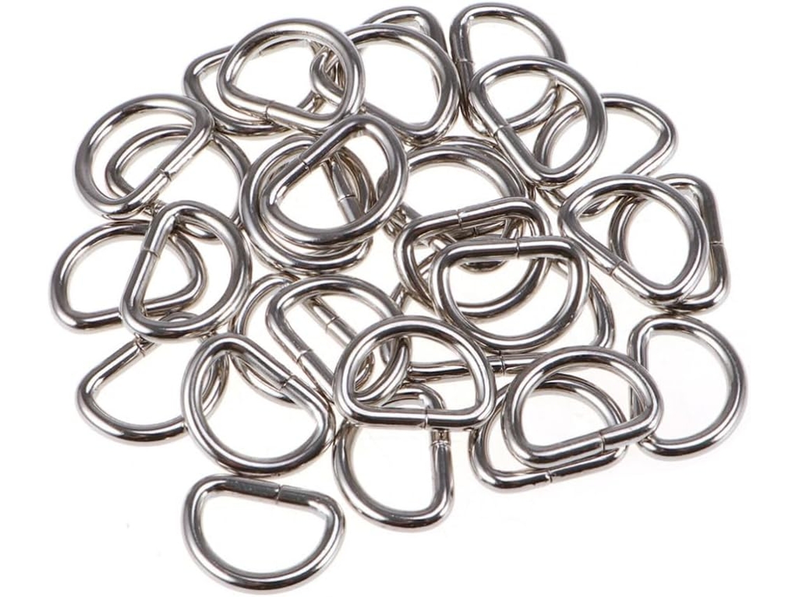 Juego De 120 Anillos De Hierro Plateados Multiusos Para Accesorios De Bricolaje.