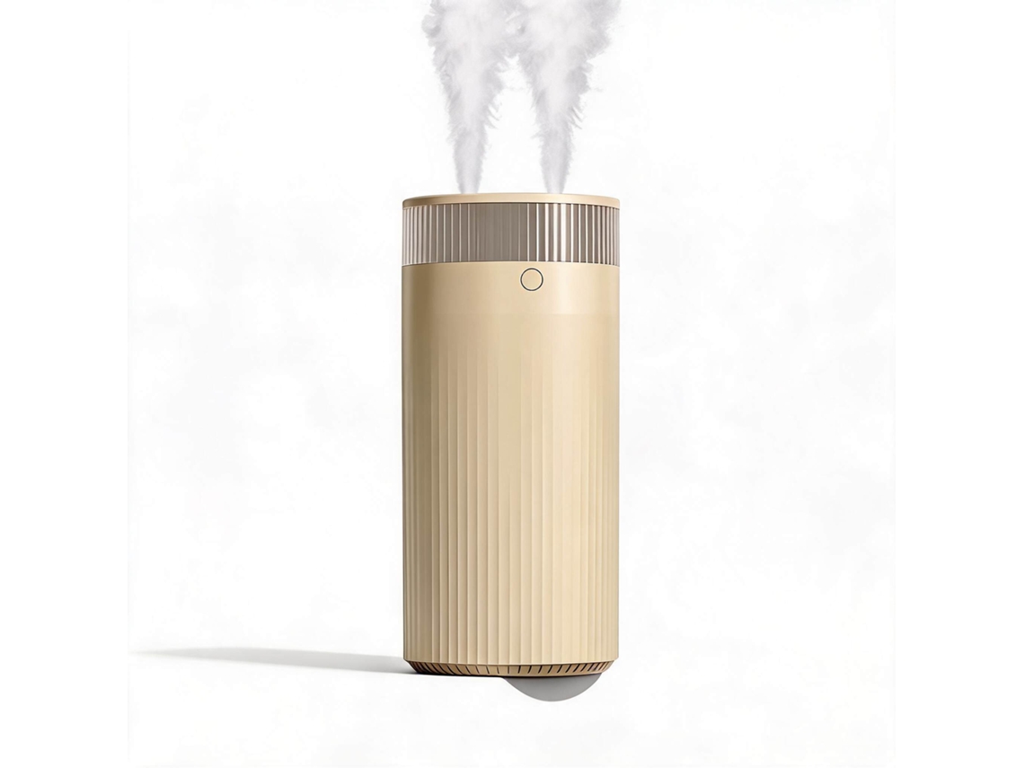 Humidificador Y Difusor De Aromas Digitallab Con Doble Boquilla Y Luz Nocturna - Marrón