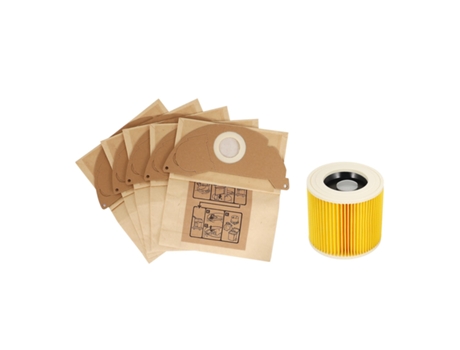 Sacos e filtros para aspiradores de pó úmidos e secos karcher