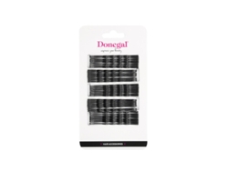 Pinzas para el pelo negras de 7 cm, paquete de 40 unidades Donegal