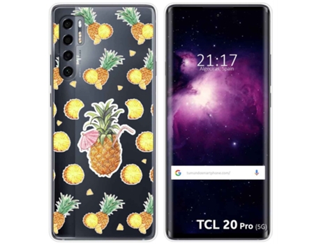 Carcasa TCL 20 Pro 5G TUMUNDOSMARTPHONE Dibujos Transparente Multicolor