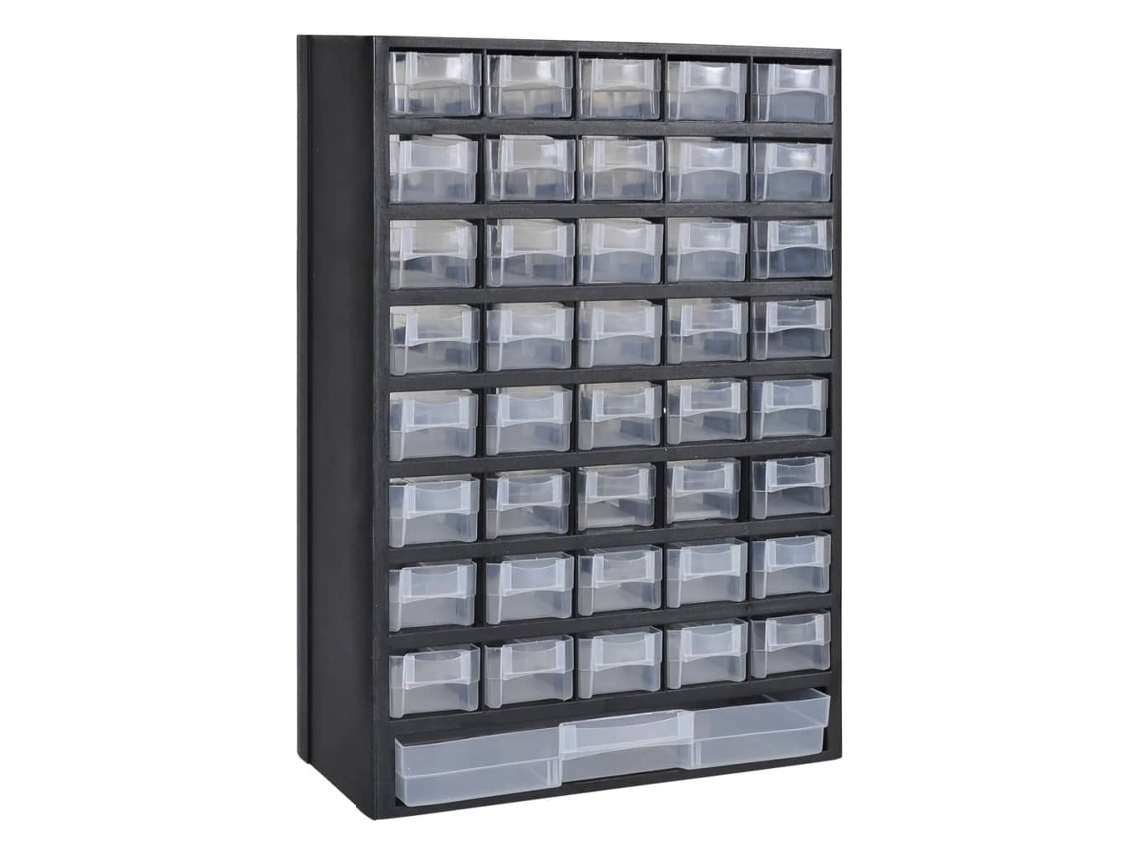 Caja de herramientas exclusiva de Maison con 41 cajones y 2 piezas de plástico