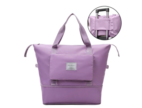 Bolsas De Lona De Viaje, Tamaño Extra Grande, De Nailon, Extensible, Para Equipaje De Fin De Semana, Para Mujer, Color Morado ZMDECQNA
