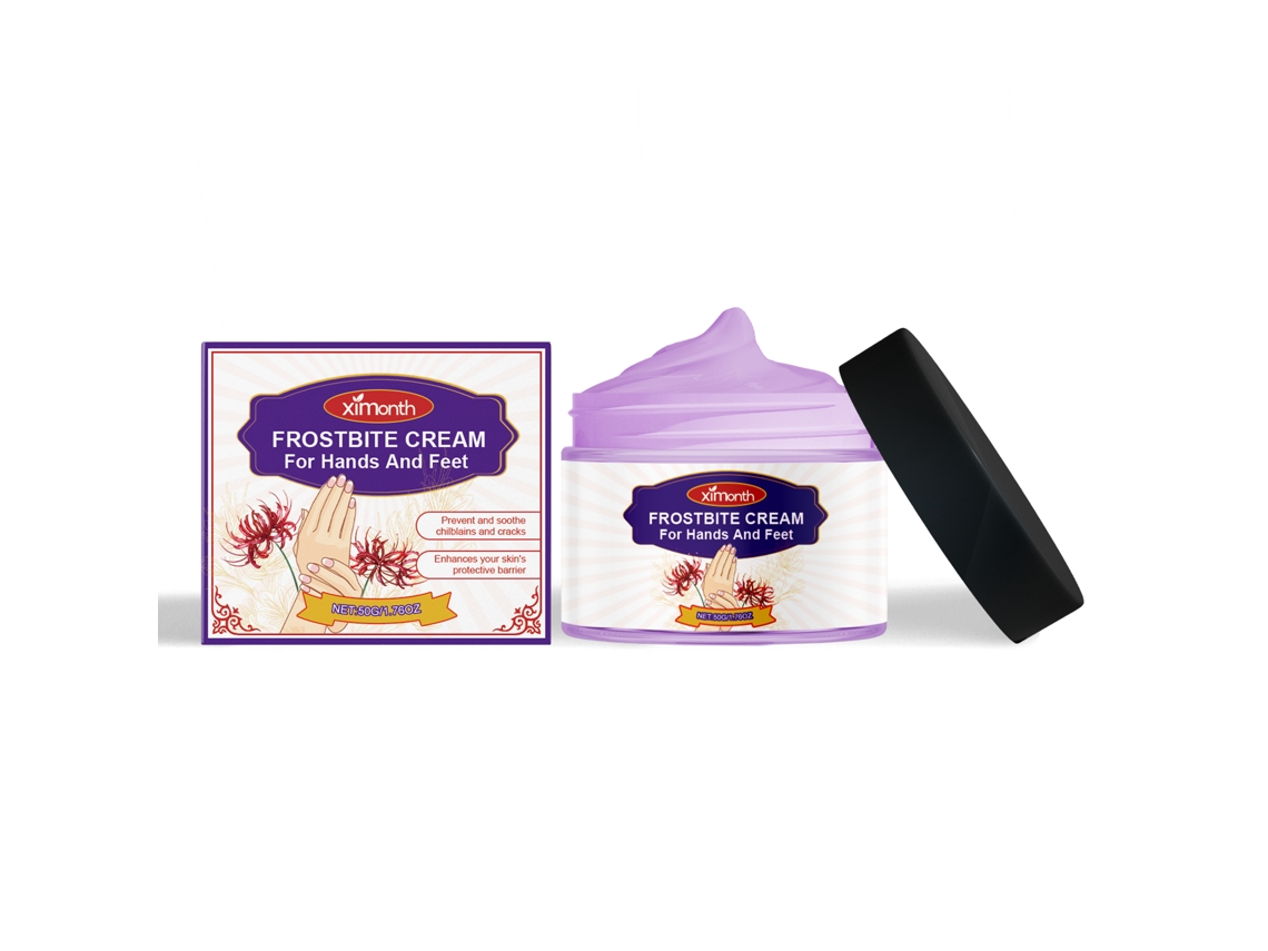 Crema anticongelante para manos y pies con protección y cuidado extra.