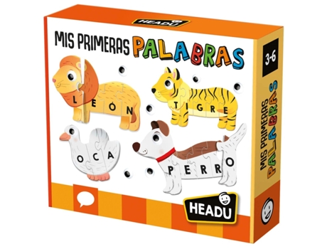 Juego Educativo HEADU Mis primeras palabras animales (Edad Mínima Recomendada: 3 años - Versión en Espanhol)
