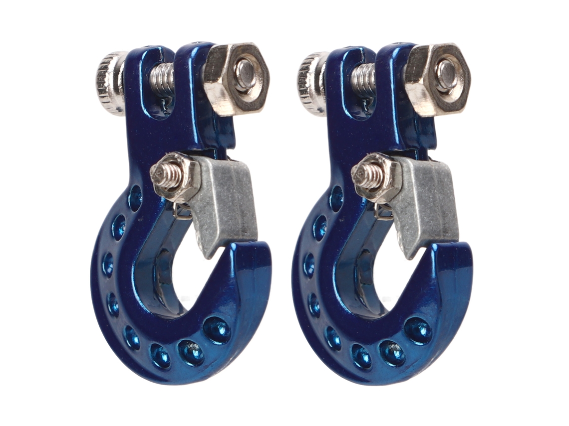 Gancho De Remolque Rc De Aleación De Aluminio Para Coches De Control Remoto A Escala 1/10, 2 Piezas, Azul, Para Scx10 Trx4