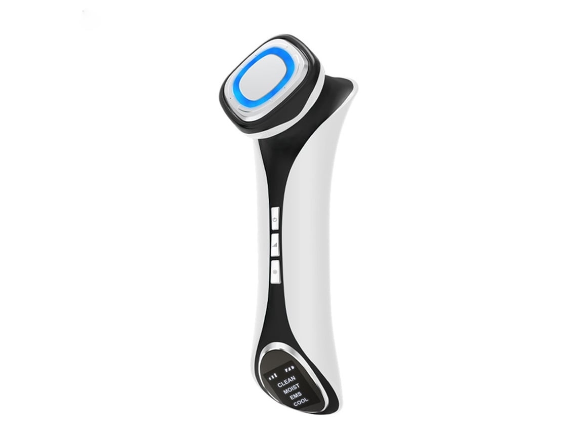 Dispositivo de belleza facial EMS Yunzii D829 blanco, lifting cutáneo, fotones LED calmantes, reductor de piel, calor y frío, blanco