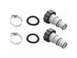 Adaptador para manguera de piscina, 2 piezas, conector para bomba de 38 mm y 32 mm