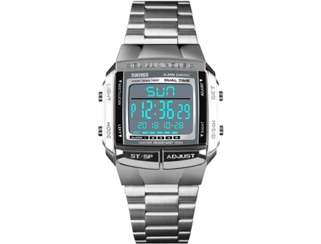 VEANXIN Style Reloj digital cuadrado para hombre Relojes de pulsera deportivos impermeables-Oro