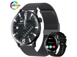 Reloj inteligente para mujer, HD Diamond Love Spo2 FC, 1.43 pulgadas, control del sueño, ciclo menstrual, podómetro, reproductor de música, Android, iOS, regalo dorado, Bestvite