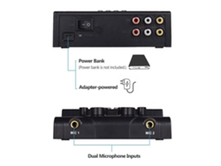 Mezclador De Audio Portátil Mini Con Doble Batería, Bluetooth, Grabación Y Reproducción De Mp3 Para Karaoke, Enchufe Estadounidense.