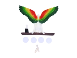 Estatuas decorativas de resina con alas de ángel, tamaño L 20