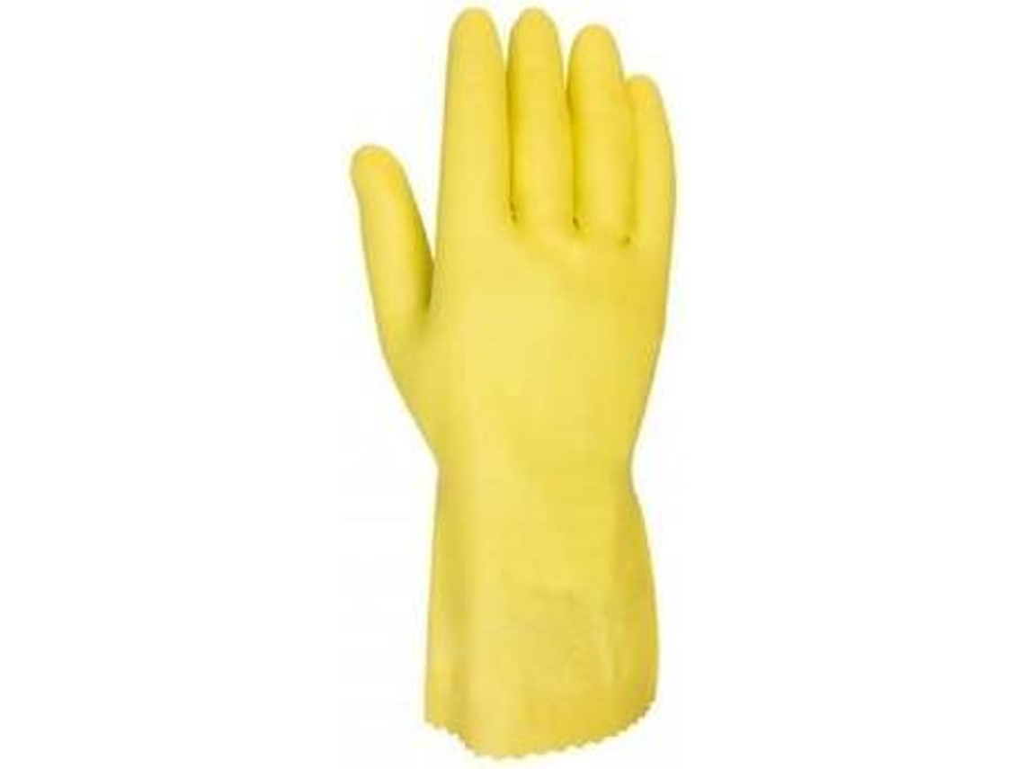 Guantes Latex Flocado Nova 38 Amarelo T9 - 62138/9
