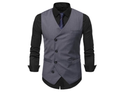 2026-chaleco V-neck Para Hombre Mystdiy Talla S-xl Poliéster-algodón Otoño Casual Soltero Liso