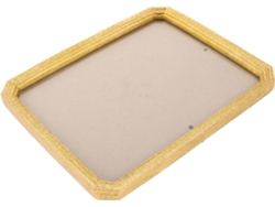 Marco De Fotos Vintage De Resina Dorada De 8x10 Cm, Estilo Retro Con Relieve, Ideal Para