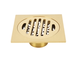 Desagüe De Latón Para Suelo, Antiolor, Para Baño/cocina, Drenaje Rápido Con Filtro De Acero Inoxidable.