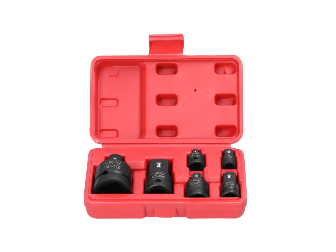 Juego de 6 adaptadores reductores de impacto con carcasa de 1/4, 3/8, 1/2 y 3/4 de pulgada | Sin marca