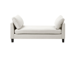 Chaise Longue Beliani Archiane De Tecido Creme 170x85x60