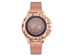 Elegante Reloj De Pulsera Para Mujer Con Pedrería Y Correa Ajustable, Movimiento De Cuarzo.