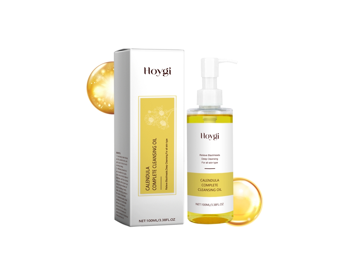 Aceite de caléndula Hoygi Limpiador suave para rostro, ojos y labios