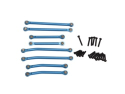 Kit De Varillaje Rc De Aleación De Aluminio Con Gran Altura Libre Para Coche Rc Traxxas 1/18 Trx4m Azul