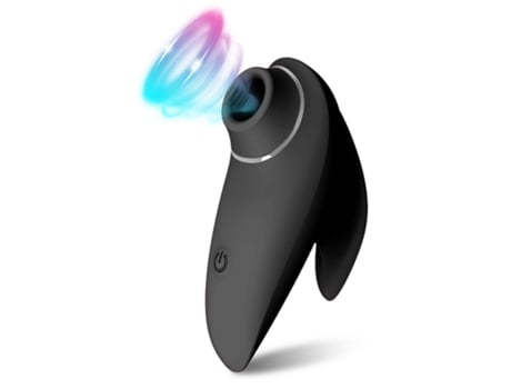 Potente vibrador de succión, estimulador de vacío de clítoris de pezón, masturbador femenino (negro) YIZHOOD