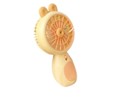 Ventilador Mini Portátil De Bateria Pequeno Silencioso Potente Leve Para Crianças Meninas Amarelo Limão