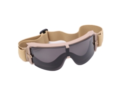 Gafas tácticas X800, resistentes a impactos, con lentes gris caqui, para aficionados al mundo militar.