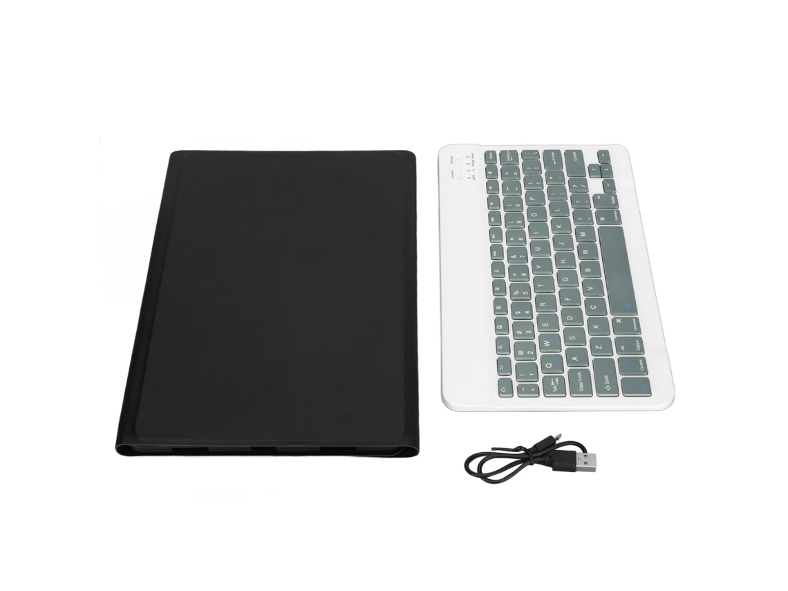 Baoj-2026teclado Sem Fio Mini Ultra Fino 11,5 Polegadas Silencioso Impermeável Com Capa De Couro Para Xiaoxin Pad Pro5 Preto