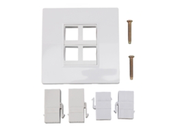 Panel De Pared Ethernet De 4 Puertos Con Interfaz Multimedia Hd, Usb 3.0, 4k 60hz, Para Proyector De Tv.