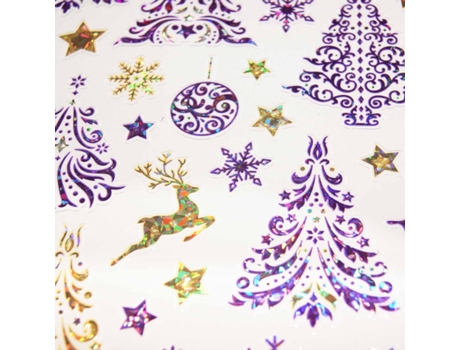 Pegatinas de Navidad - Bosque de árboles