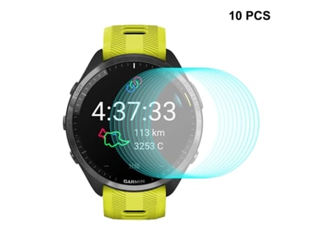 10 piezas para Garmin Forerunner 965 ENKAY 0,2 mm 9H protector de pantalla de vidrio templado película de reloj