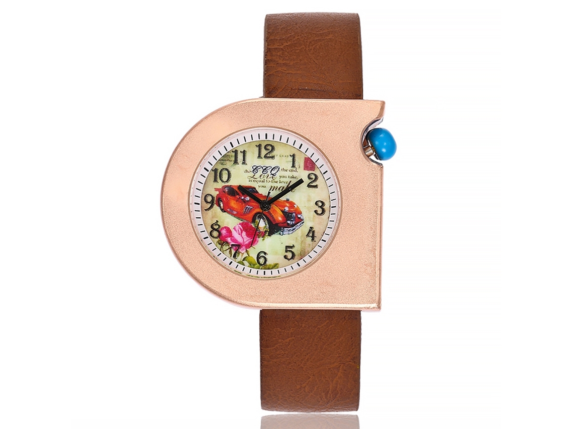 Reloj De Pulsera Coreano Para Mujer Zhoulianfa Zlf00192-j Con Correa De Cuero, Movimiento De Cuarzo Y Esfera Redonda.