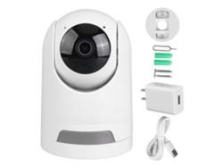 Cámara De Seguridad Wifi Inalámbrica De 2 Mp, Visión Nocturna A Color, Detección De Movimiento, 1080p, Para Interiores, Enchufe Estadounidense.