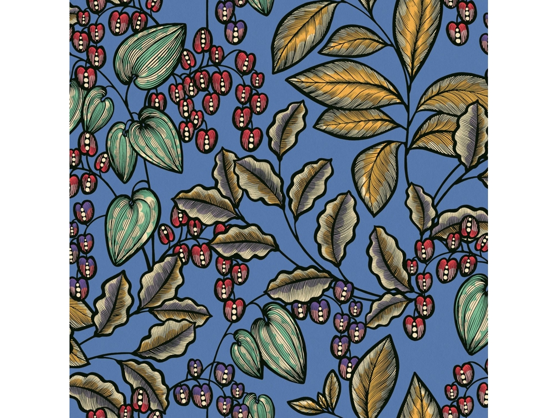 377541 Gu Papel pintado con flores liso mate 5,33 m² Profhome