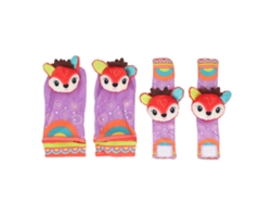 Conjunto De Pulsera Y Calcetines Para Bebé Con Sonajeros Para Bebés De 0 A 6 Meses - Diseño Colorido Y Educativo