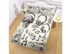 Juego Ropa Cama Funda Nórdica Microfibra Juego Estampado Almohada Material 140x200cm 140 X 200 Cm 65