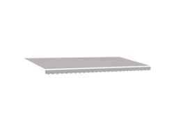 Maison Exclusive - Toldo Retráctil Manual Gris Claro 600 X 350 Cm Tela