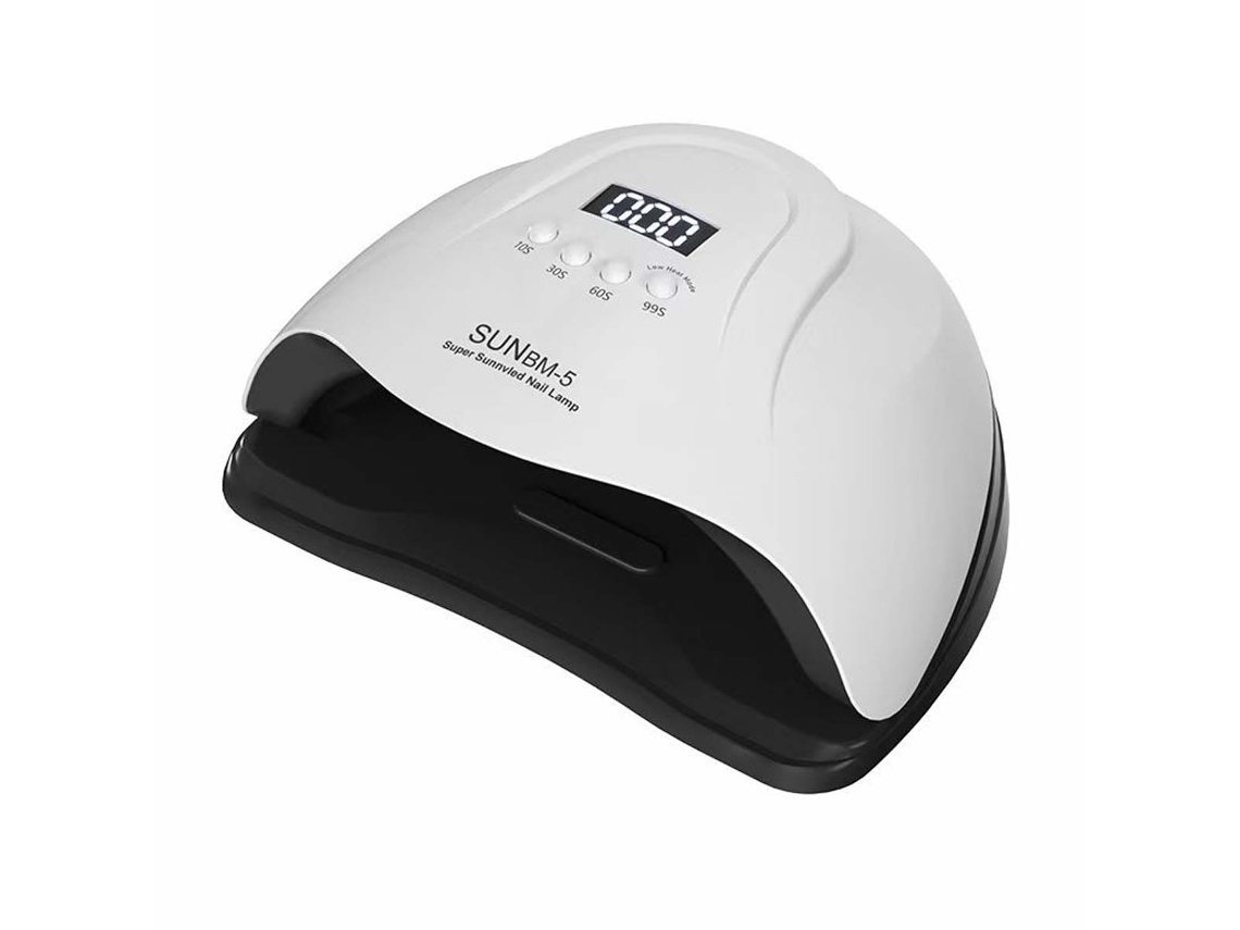 Lámpara de secado de uñas Avizar 20w UV/LED con temporizador incorporado, blanco/negro.