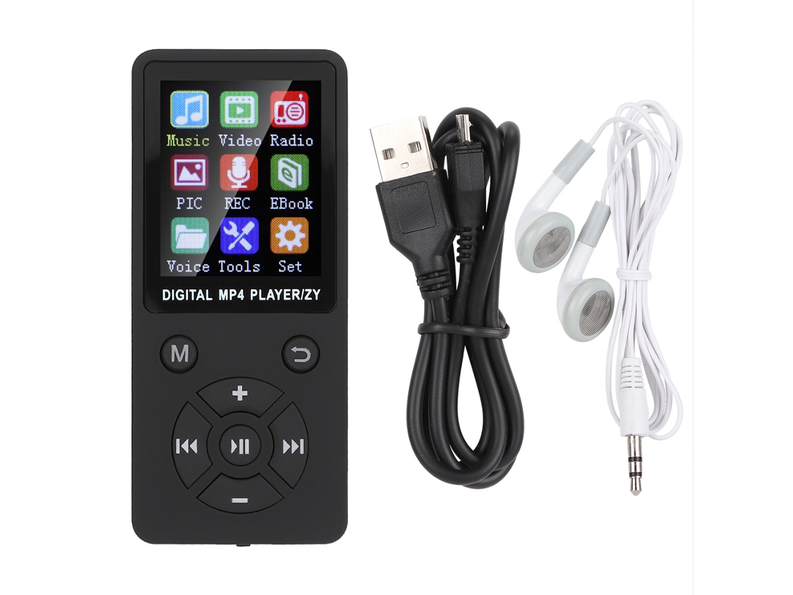 Reproductor De Música Mp3/mp4 Con Bluetooth, Compatible Con 32 Gb, Botones, Eightdiagram Tactics, Negro.