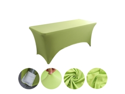 Mantel Rectangular Elástico De Spandex Para Bodas, Banquetes Y Fiestas (verde Hierba/122x75x75cm) Gertiz