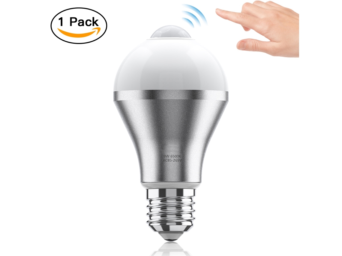 2026-bombilla Led E27 Haofy 9w Con Sensor De Movimiento Pir Inteligente Auto Encendido/apagado Para Exterior