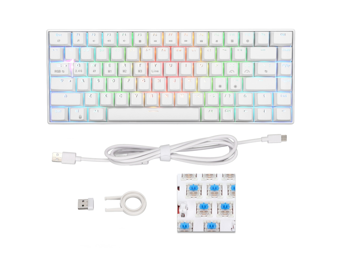 Teclado Mecánico Inalámbrico Para Juegos Con 82 Teclas