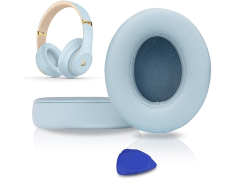 Almohadillas para Beats Studio 2.0 y 3.0 con cable/inalámbrico con cuero proteico suave VENISYMLIS