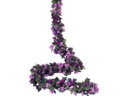 5 Guirnaldas De Rosas Artificiales De 12,5 Metros (41 Pies) Con Flores, Colgantes De Hiedra Rosa Para El Hogar, Hoteles, Talleres, Bodas Y Fiestas (rosa).