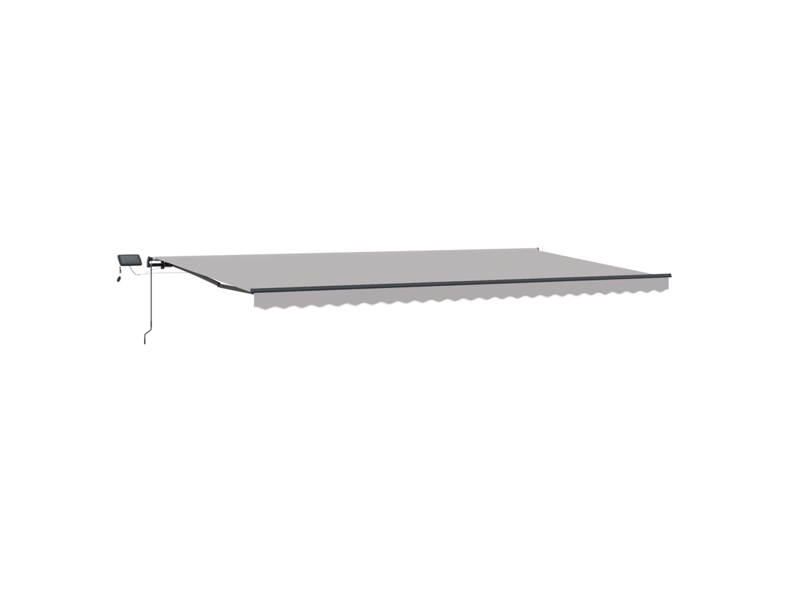Maison Exclusive - Toldo Retráctil Manual Gris Claro 600 X 300 Cm Tela